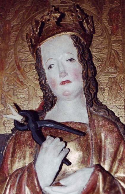 Свята Аполлонія у скульптурі та вівтарних зображеннях
