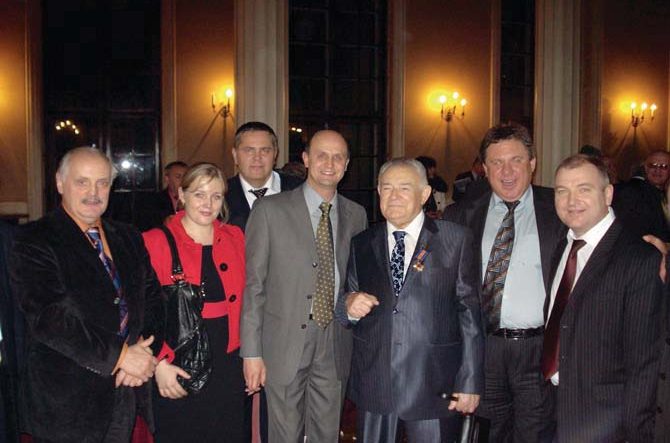 Ліворуч — у день 80-літнього ювілею ректора Львівс