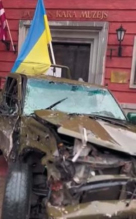 «Орлик» — евакуйований пікап 93-ї ОМБр «Холодний Яр», доставлений до Латвійського військового музею в Ризі