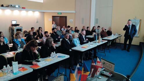 Презентація ректора Української медичної стоматологічної академії, професора В’ячеслава Ждана на Міжнародній науково-практичній конференції «Служіння професії стоматолога». 23 березня 2019 р.