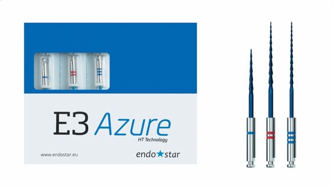 Файли E3 Azure (Endostar) для дезобтурації та ревізії кореневих каналів.