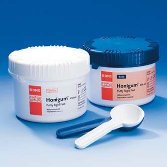 Матеріал високої в'язкості Honigum Putty Rigid Fast (DMG, Німеччина).