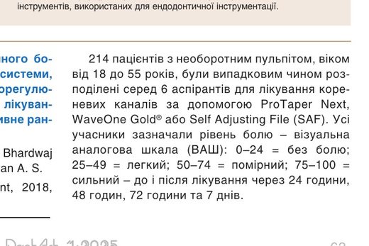 WaveOne® Gold – ендодонтична система нового покоління. Частина 3