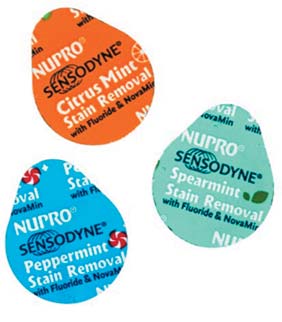 Професійні профілактичні пасти NUPRO Sensodyne Polish і Stain Removal з компонентом Novamin